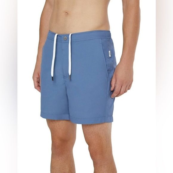 Onia Other - Onia The Calder Swim Trunks in Steele Blue Size 38‎